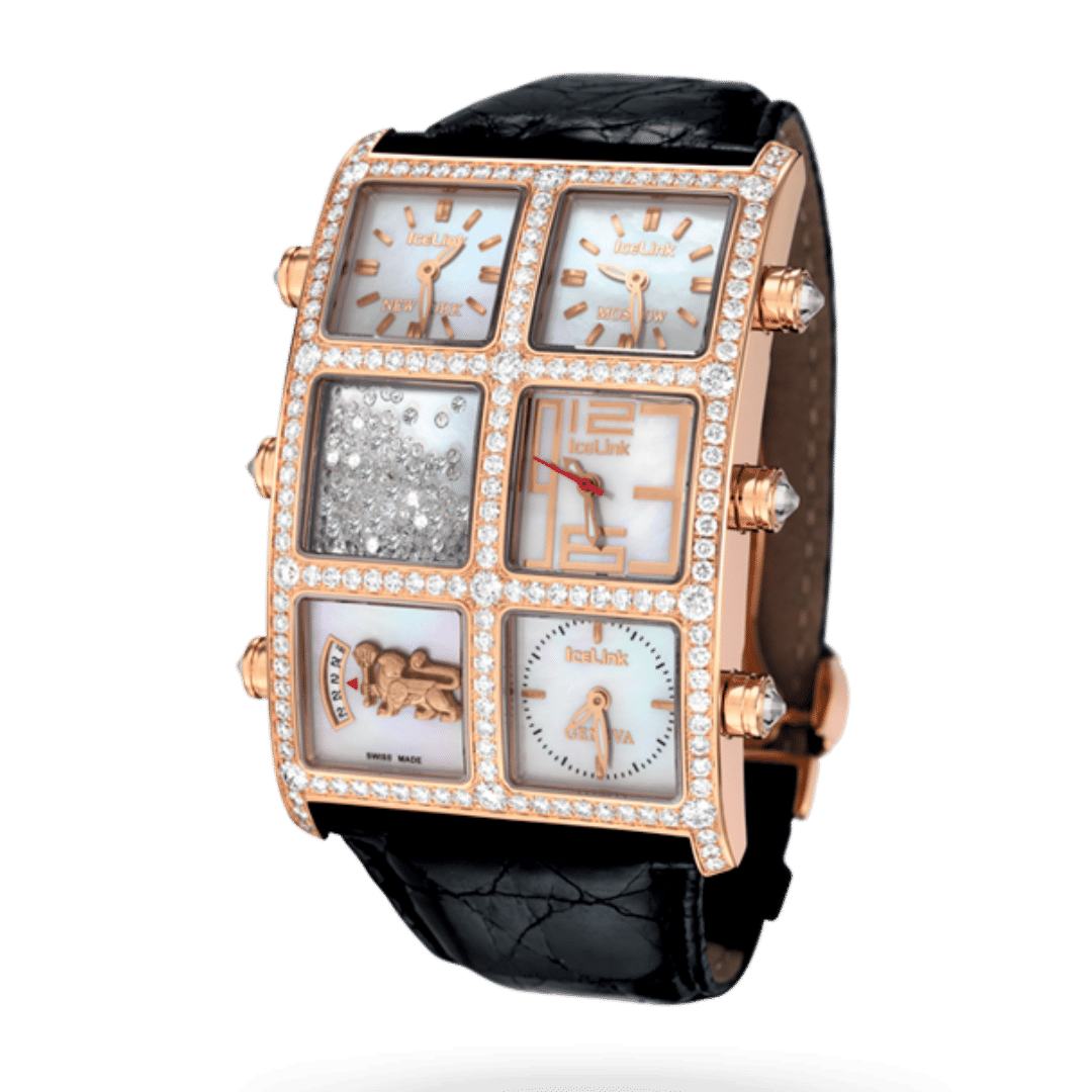 Aurelio 6TZ Diamond Watch Presidential IceLink   